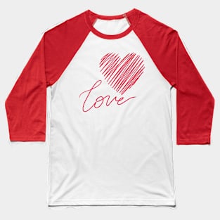 love for Valentine's Day Baseball T-Shirt